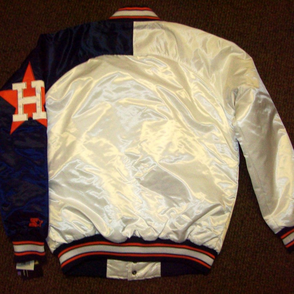 HOUSTON ASTROS MLB Starter Snap Down Jacket LG XL - Picture 8 of 10